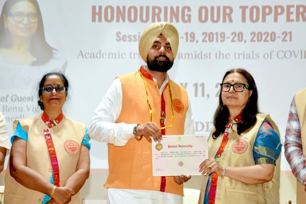 Amandeep Singh – University Topper M.Sc I.T